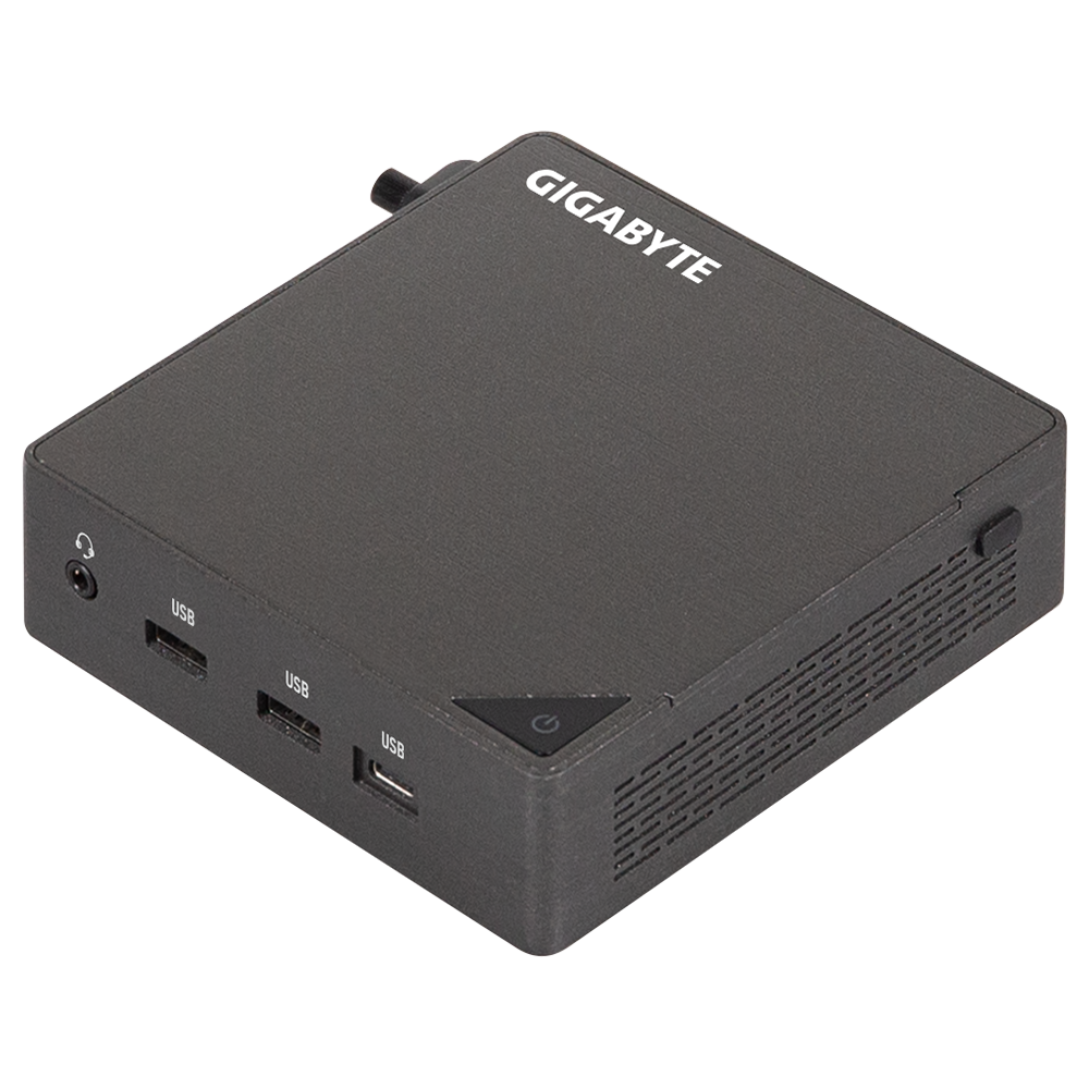 Gigabyte BRIX GB-BRU7-255H Core Ultra 7 255H Barebone Mini PC front and product view