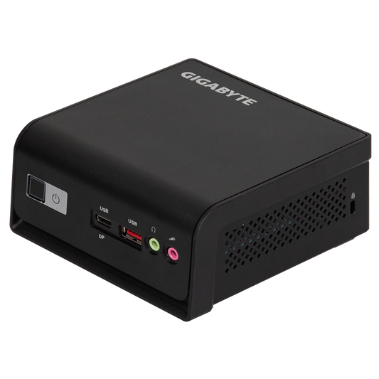 Gigabyte BRIX GB-BTIP-N250 Intel N250 Barebone Mini PC front and product view