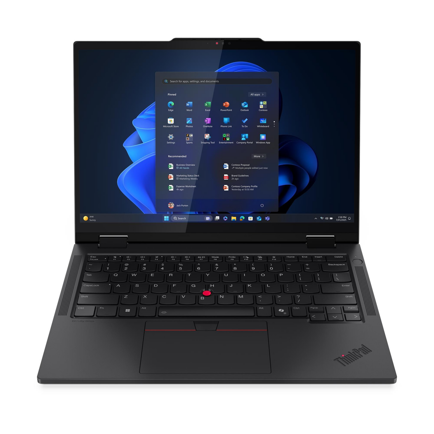 Lenovo ThinkPad T14S 2-in-1 G1 U7-255H, 32GB 7467MHz, 512GB, 14" WUXGA TOUCH, W11P(AI), 3Y OS