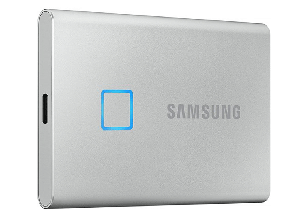 2TB Samsung MU-PC2T0S/WW Portable SSD T7 Touch SILVER